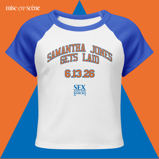 SAMANTHA JONES GETS LAID (baby tee)